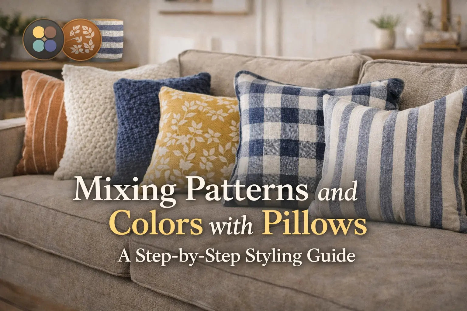 Mixing Patterns and Colors with Pillows: A Step-by-Step Styling Guide roomupdecor