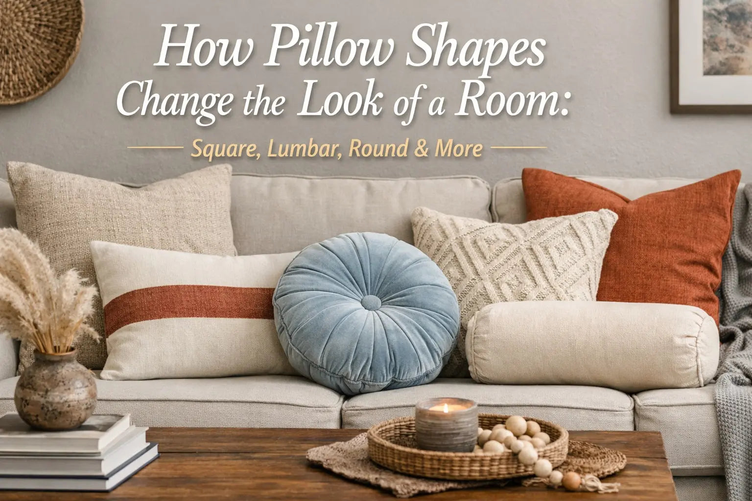 How Pillow Shapes Change the Look of a Room: Square, Lumbar, Round, and Beyond roomupdecor