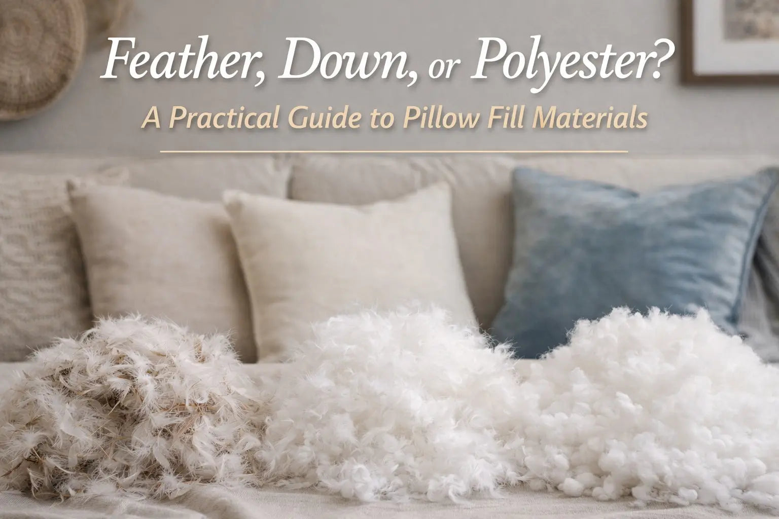 Feather, Down, or Polyester? A Practical Guide to Pillow Fill Materials roomupdecor