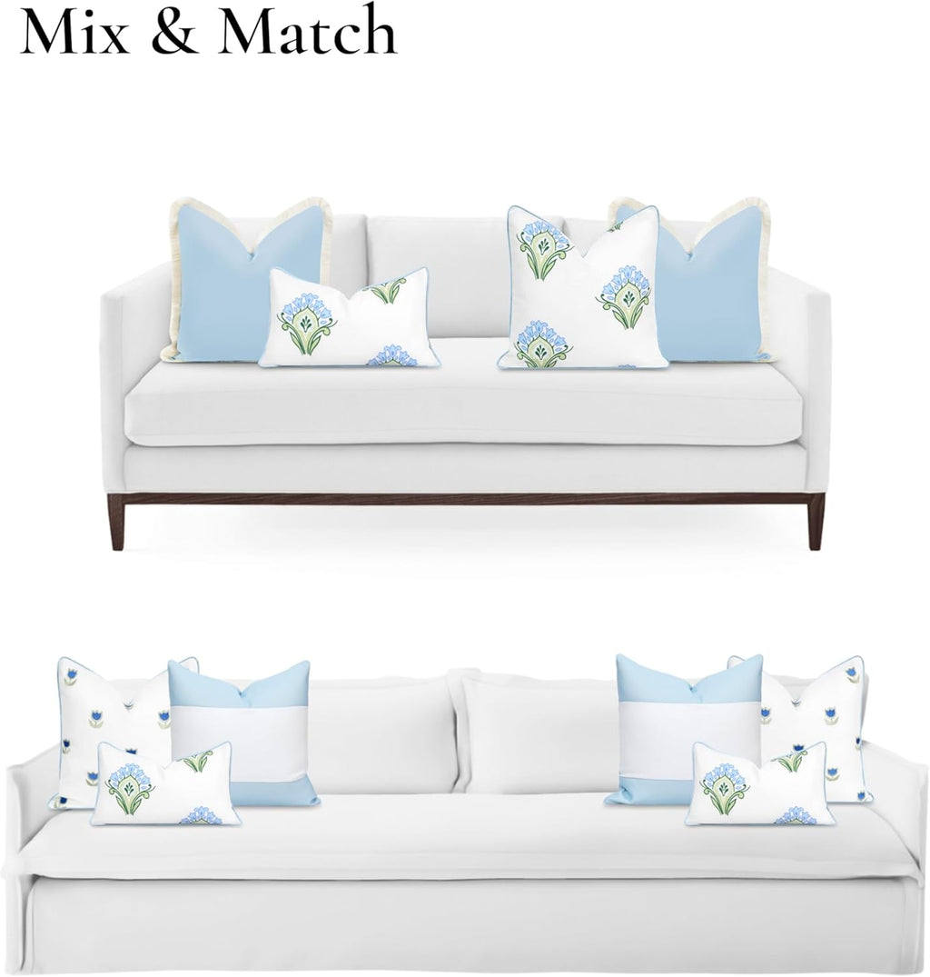 Patio Indoor Outdoor Throw Pillow Cover Only 20"x20" Water Repellent