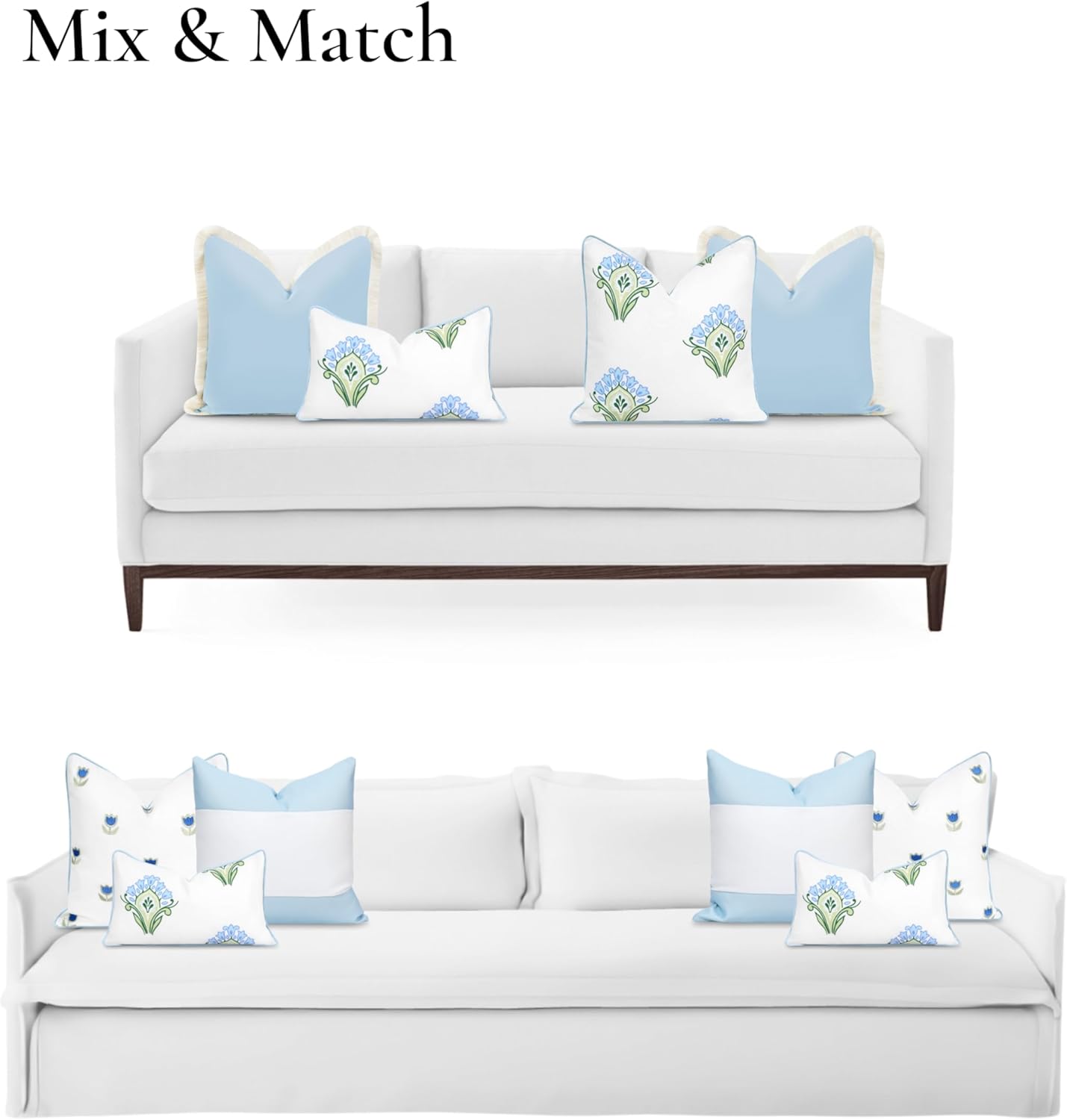 Patio Indoor Outdoor Throw Pillow Cover Only 20"x20" Water Repellent