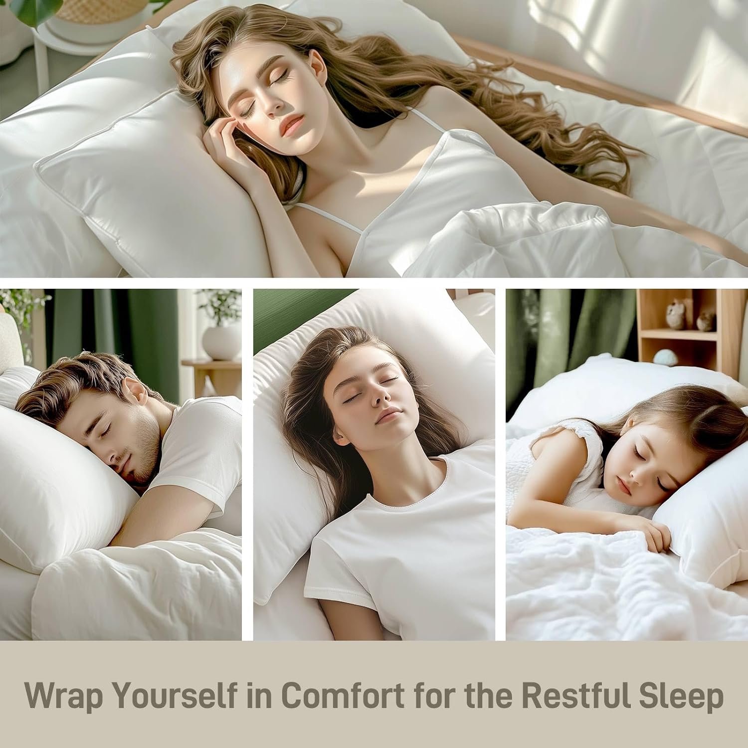 Bamboo Viscose Soft Pillow with Down Alternative Filling