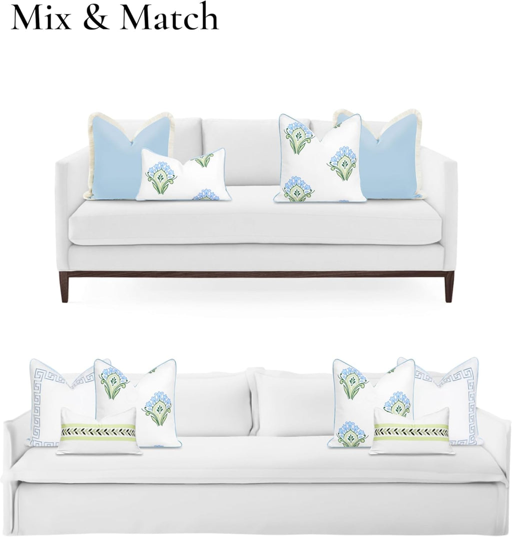 Patio Indoor Outdoor Throw Pillow Cover Only 20"x20" Water Repellent