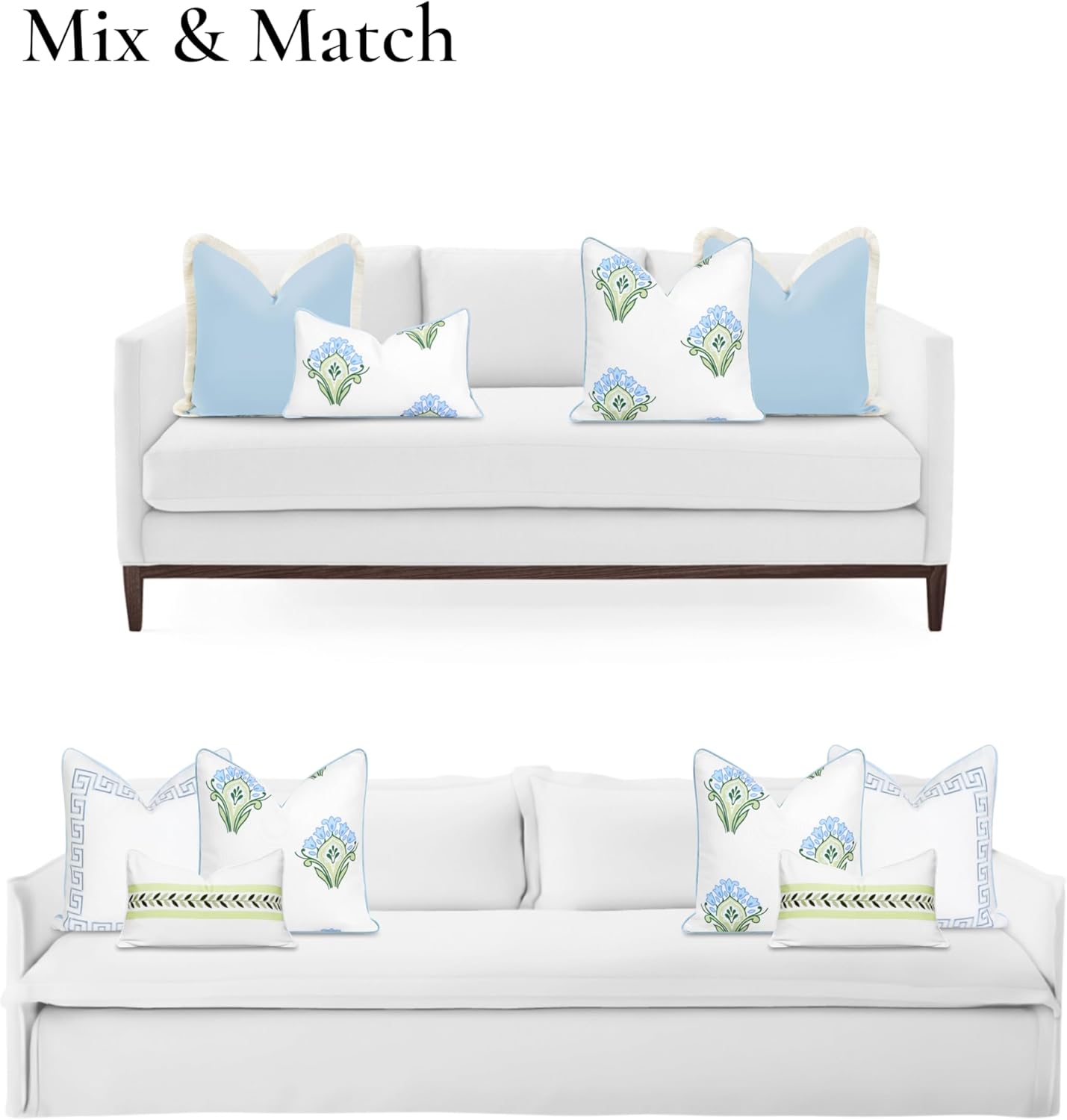 Patio Indoor Outdoor Throw Pillow Cover Only 20"x20" Water Repellent