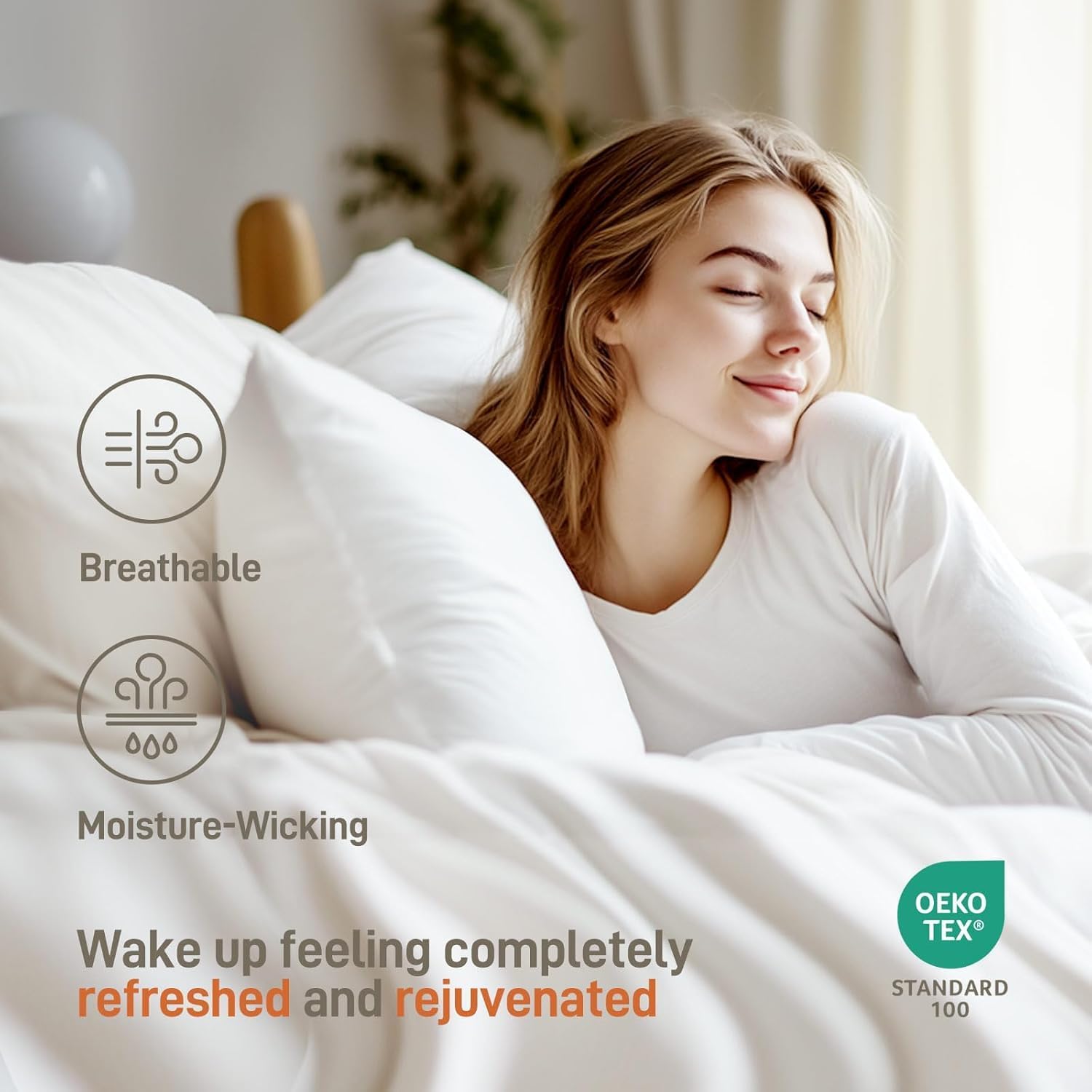 Bamboo Viscose Soft Pillow with Down Alternative Filling