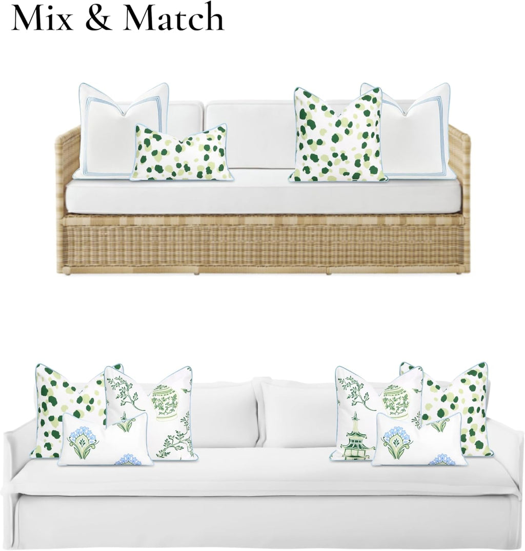 Patio Indoor Outdoor Throw Pillow Cover Only 20"x20" Water Repellent
