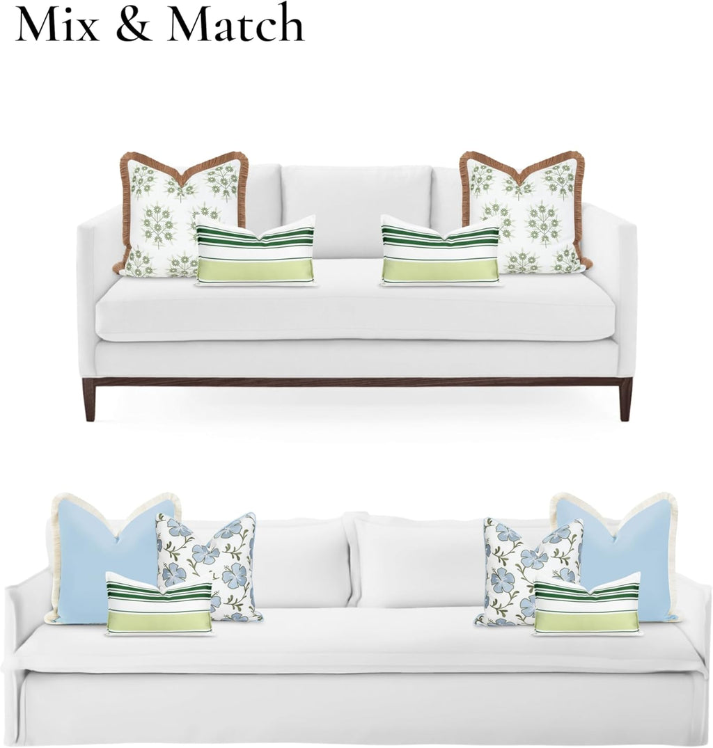 Patio Indoor Outdoor Throw Pillow Cover Only 20"x20" Water Repellent