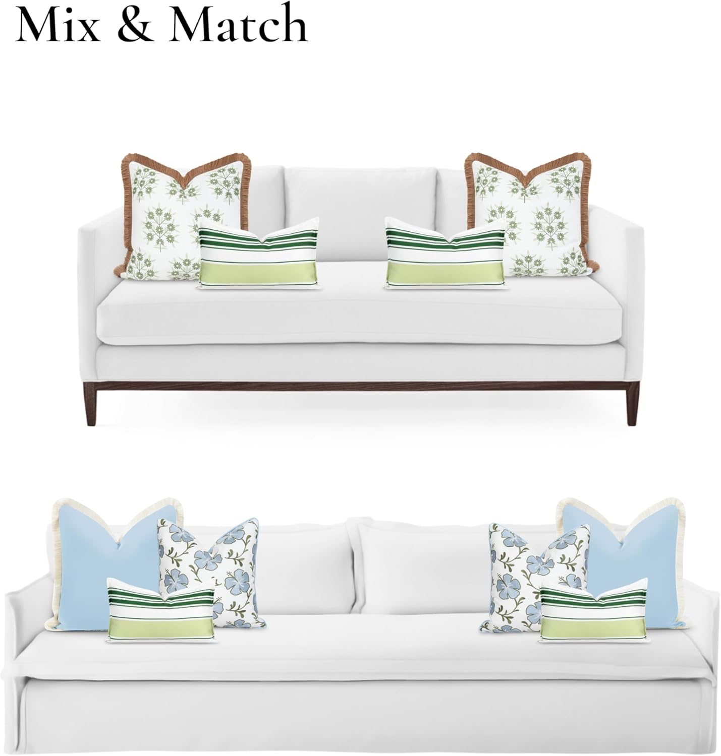 Patio Indoor Outdoor Throw Pillow Cover Only 20"x20" Water Repellent