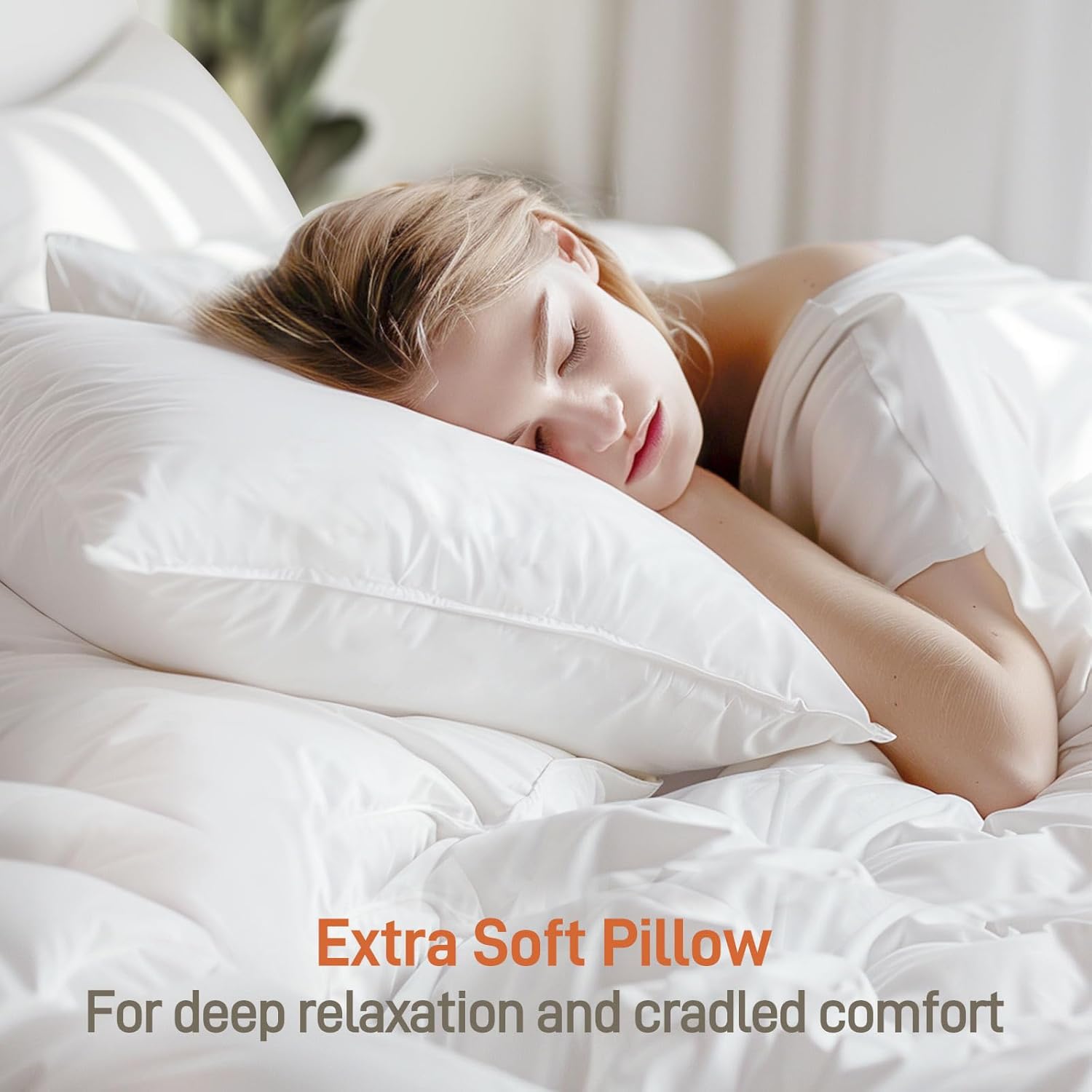 Bamboo Viscose Soft Pillow with Down Alternative Filling