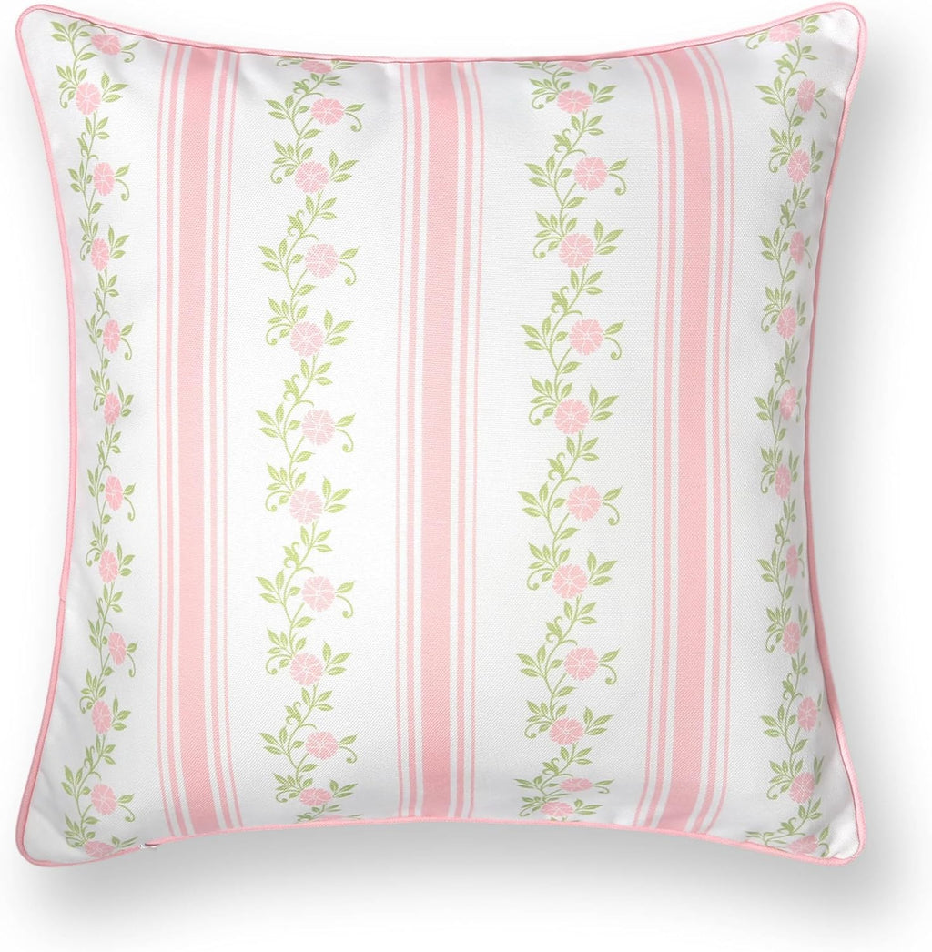 Coastal Patio Indoor Outdoor Scalloped Throw Pillow Cover Only 20x20
