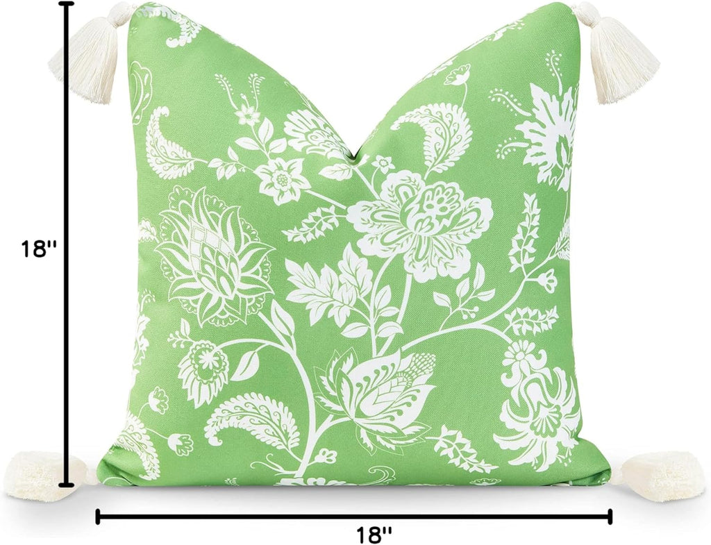 Coastal Patio Indoor Outdoor Pillow Cover Only 20"x20" Water Resistant for Backyard