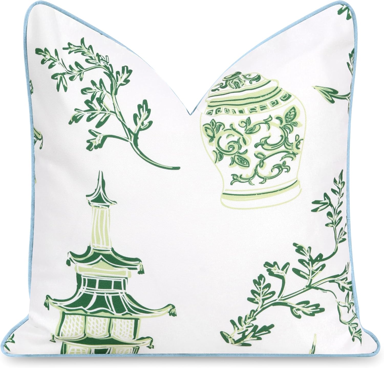 Patio Indoor Outdoor Throw Pillow Cover Only 20"x20" Water Repellent