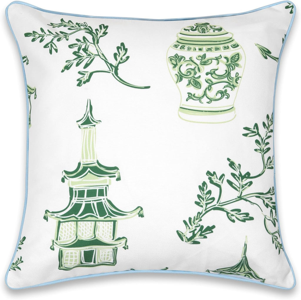 Patio Indoor Outdoor Throw Pillow Cover Only 20"x20" Water Repellent
