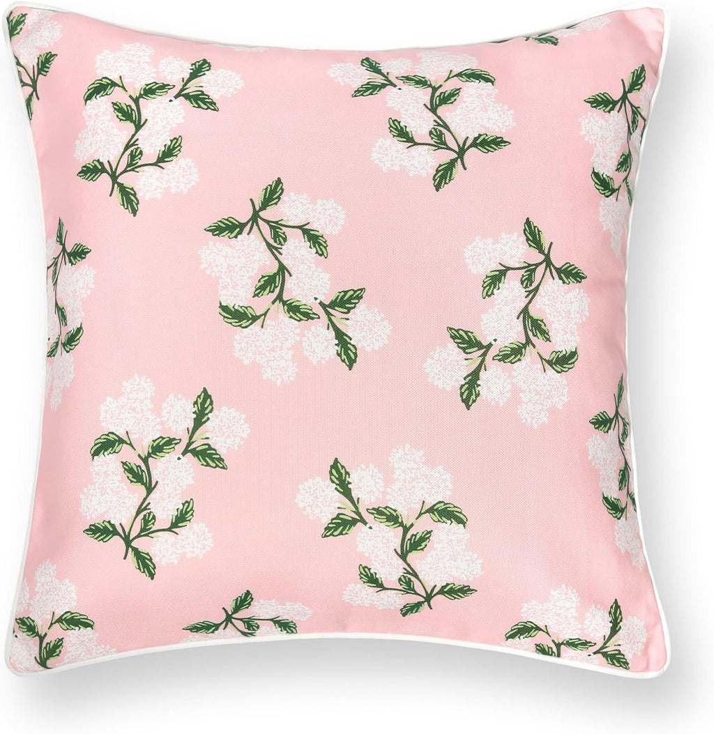 Coastal Patio Indoor Outdoor Scalloped Throw Pillow Cover Only 20x20